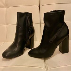 Black rebecca minkoff heeled boots